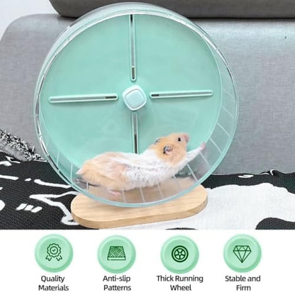 Silent Hamster Wheel,10.2 Inch Quiet Spinner Syrian Hamster Running Wheel