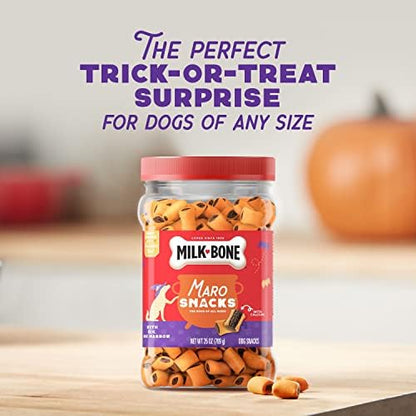 Milk-Bone MaroSnacks Dog Snacks, Halloween Dog Treats, 25 oz. Canister (Pack of 2)