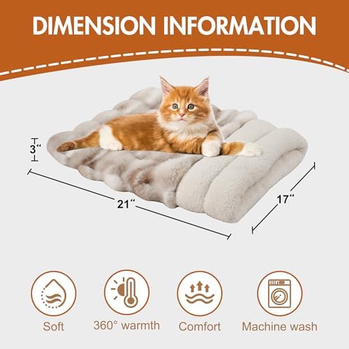3 in 1 Semi-Enclosed Self Warming Burrow Cat Bed Sleeping Cave
