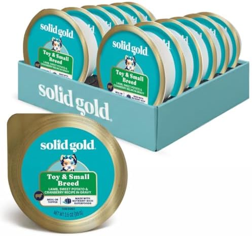Solid Gold Small Breed Lamb Wet Dog Food Topper, Adult & Puppies, 12ct