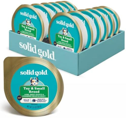 Solid Gold Small Breed Lamb Wet Dog Food Topper, Adult & Puppies, 12ct