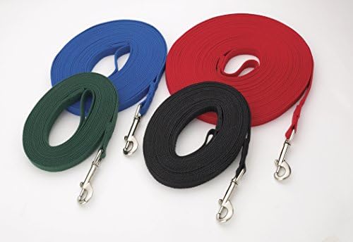 Guardian Gear Cotton Web Dog Training Lead 20'x5/8", Black