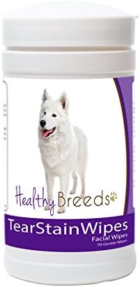 Healthy Breeds Samoyed Tear Stain Wipes 70 Count