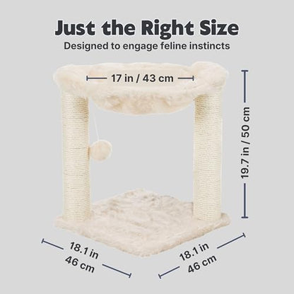 TRIXIE Baza XXL 19.7-in Cat Tree with Hammock, Cream