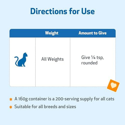 Pet Wellbeing Ultimate Probiotic 9 Strains for Cats - Gut Health, 160 g