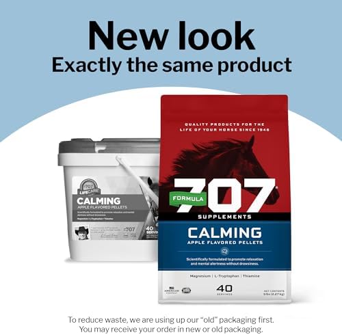 Formula 707 Calming Supplement for Horses, 10 lb, 80 Servings – Focus Aid