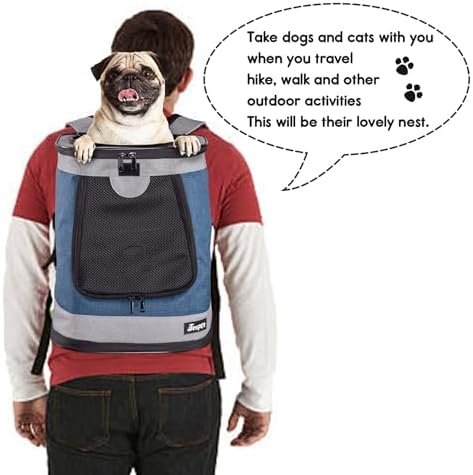 Jespet Soft Pet Carrier Outdoor Backpack for Small Dog