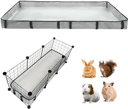 Guinea Pig Cage Liner Tarp Bottom Waterproof and Washable Base Also for Rabbits, Bunny, Chinchesillas, Hedgehog, Ferrets and Other Small Animals(12x36 inches)