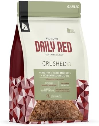 Redmond Daily Red Crushed Garlic | Horse Minerals & Vitamins Supplement | Garlic for Horses