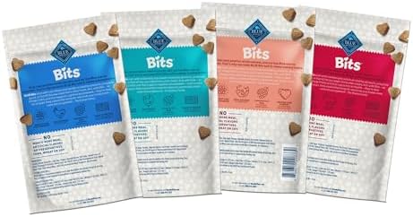 Blue Buffalo Bits Variety Pack Training Treats, 4 Ounce (Pack of 24)