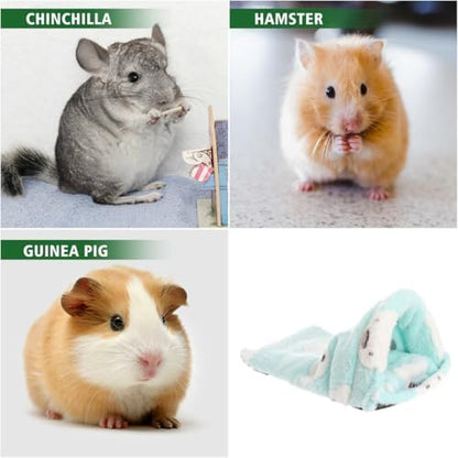 Hemobllo Guinea Pig Bed House Warm Pet Sleeping Bag Fleece Hamster House for Rats Hedgehogs Chinchillas Rabbits Small Pet Cage .84 X 12.59 X 6.29 in 1 Pack