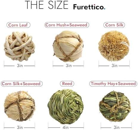 Natural Dog Chew Toy, 1pcs Woven Grass Chew Ball for Dogs, Dental Teething Toy & Interactive Fetch Toys, Outdoor Rattan Digestible Chew Ball for Boredom Relief - Seaweed & Corn Silk