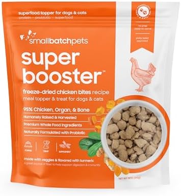smallbatch Freeze Dried Dog Treat or Topper with Probiotics, Chicken 18oz