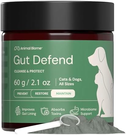 Animal Biome Gut Defend for Dogs & Cats, Gut Detox & Immune Support, 60g