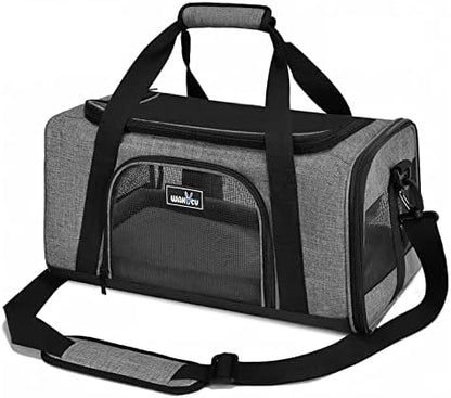 Wakytu TSA & Airline Approved Soft Pet Carrier for Cats/Dogs,17.7x11x8.3