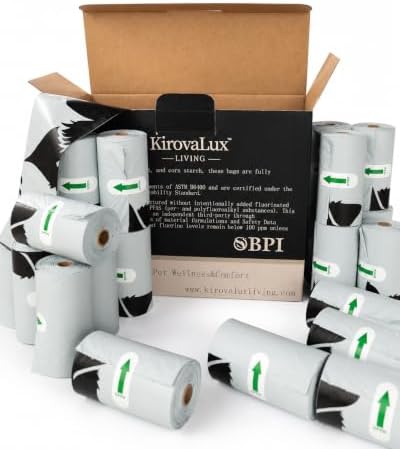 Compostable Dog Waste Poop Bags 300 count 20 Rolls Lavender Scent