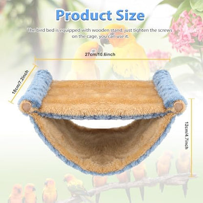 BWOGUE Bird Nest Bed Hanging Hammock, Parakeet Bed for Cage, Cockatiel Bed