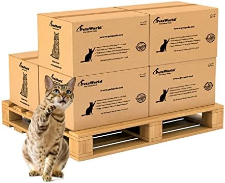 PetsWorld Universal Fit Cat Pad Refills for Litter Box, Unscented, Odor Control, Pack of 1200