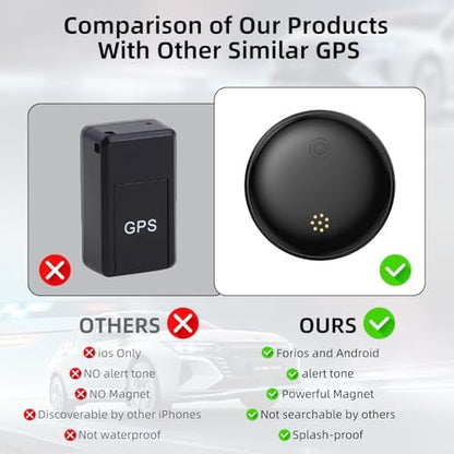 GPS Tracker for Vehicles,Tracking Devices for Cars Hidden, iOS & Android