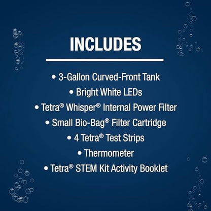 Tetra STEM 3 Gallon Fish Tank Kit with Activities for the Classroom or Home