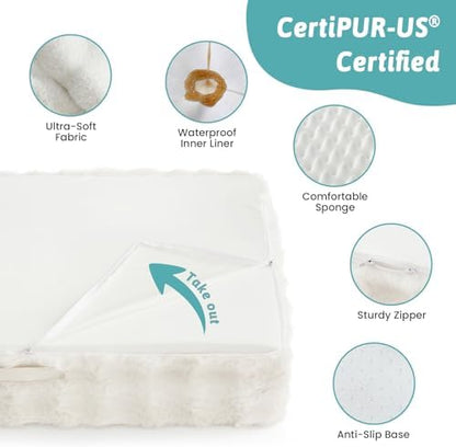 COZY KISS Orthopedic Dog Beds with Removable Washable Cover
