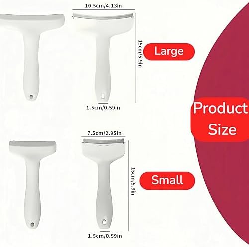 White Large Deshedding Dog Brush - V-Shape Curved Pet Comb with Dense Teeth, Effective Grooming for Shedding Control,Wonderful Gift for Big Breed Owners