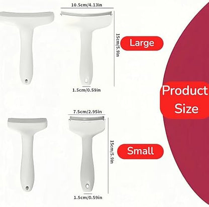 White Large Deshedding Dog Brush - V-Shape Curved Pet Comb with Dense Teeth, Effective Grooming for Shedding Control,Wonderful Gift for Big Breed Owners