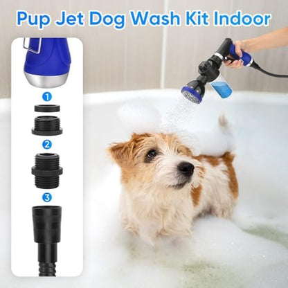 Dog Shower Attachment Water Hose Nozzle Sprayer Set