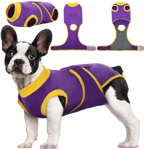 Kuoser Recovery Suit for Dogs Cats, Soft Dog Surgery Suit Female Male Spay