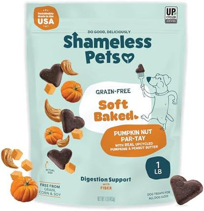 Shameless Pets Soft-Baked Dog Treats - Pumpkin Nut Partay, 1 lb