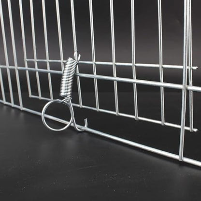 Metal Spring Latch for Pet Cage Door, Fits Rabbit & Guinea Pig