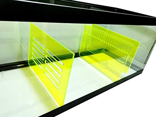 Bubblefin Aquarium Sump Refugium DIY Kit for Protein Skimmer Sump - Chamber dividers (20 Gal-Green)