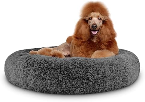 The Dog’s Bed Calming Donut Dog Bed, Machine Washable Removable Zip Cover