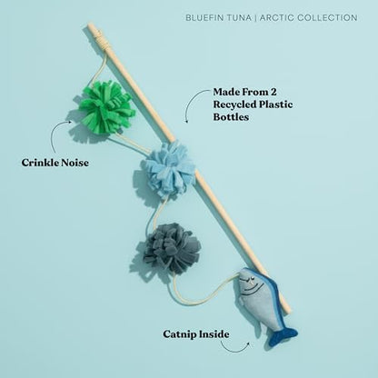 Premium Plush Cat Toy - Fish Teaser Cat Toy, Eco Friendly, Catnip