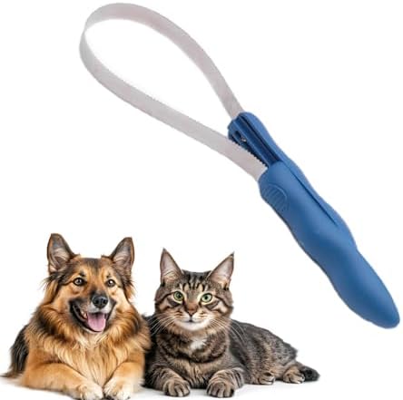 Dog Shedding Blade Dual-Sided Shedding Blades Stainless Steel Doggie Deshedding Brush Tool Curry Comb Dogs Brush Slicker Brushes for Grooming Pet Loose Hair Removal All Dogs Coat Types
