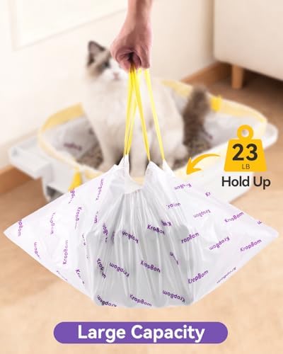 120 Count Cat Litter Box Bags Compatible with PetPivot AutoScooper 11/12