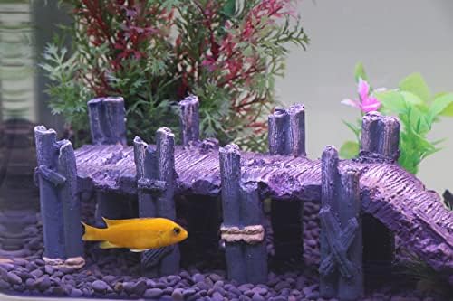AQUA KT Aquarium Landscape Single-Plank Arch Bridge Drawbridge Rock Decor
