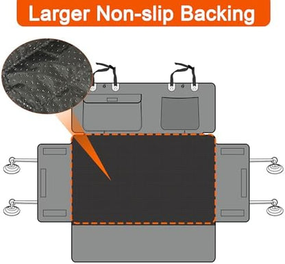 SUV Cargo Liner for Dogs, Waterproof Dog Trunk Cover with Bumper Flap