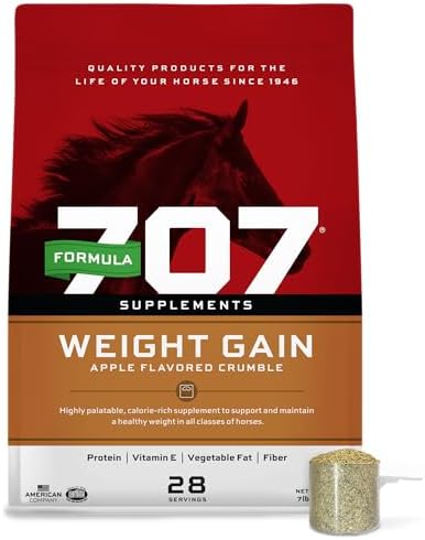 Formula 707 Weight Gain Crumble for Horses, 7 lb – Calorie-Rich Support