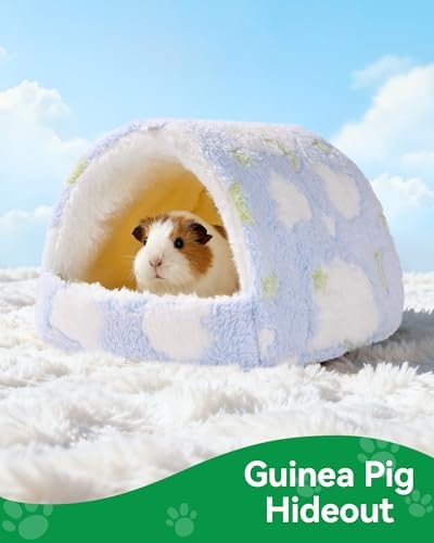 Guinea Pig Hideout Guinea Pig House,Washable Hamster House Small Animal Cage Accessories for Mouse Chinchillas Hamsters Hedgehogs Ferrets Bearded Dragons and Rats