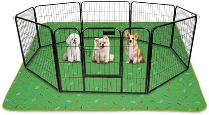 Sunheir Washable Pee Pads for Dogs Extra Large 48" x 60" 2-Pack, Reusable Puppy Pads Pet Training Pads for Dog Playpen Indoor, Waterproof Dog Pee Pads for Puppy Playpen, Whelping Pad - Green