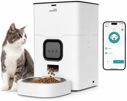 Smart Automatic Pet Feeder for Cats & Small Dogs with App 4L
