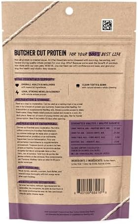 Vital Essentials Freeze Dried Dog Treats, Turkey Giblets, 2 oz Bag