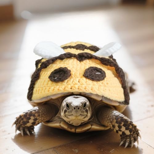 Turtle Sweater Handmade Small Animal Sweater Winter Knitted Sweater with Adjustable Strap Tortoise Apparel for Christmas Halloween Party Cosplay Costume Photo Shoot (Small)