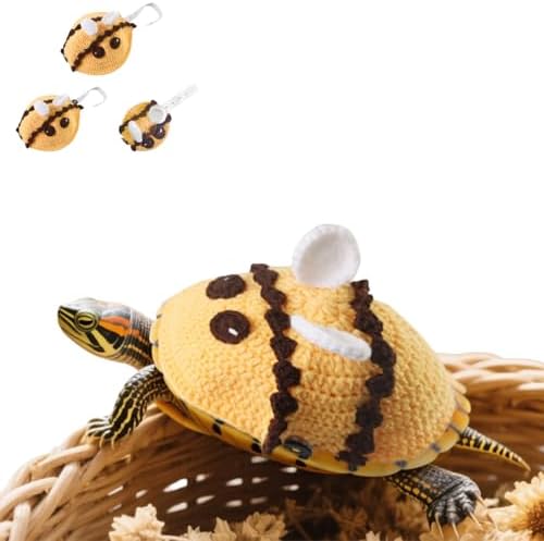 Turtle Sweater Handmade Small Animal Sweater Winter Knitted Sweater with Adjustable Strap Tortoise Apparel for Christmas Halloween Party Cosplay Costume Photo Shoot (Small)