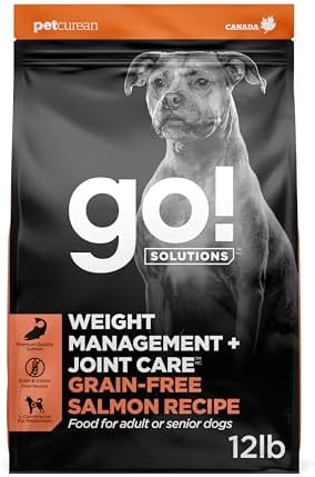 Go! Solutions Weight Management + Joint Care Salmon Dry Dog Food, 12 lb