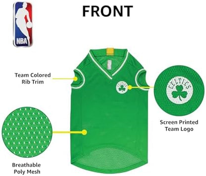 Pets First NBA BOSTON CELTICS DOG Jersey, Large - Tank Top Basketball Pet Jersey
