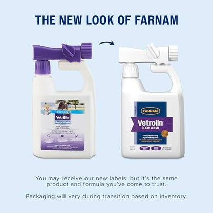 Farnam Vetrolin Body Wash for Horses and Dogs, 32 fl oz.