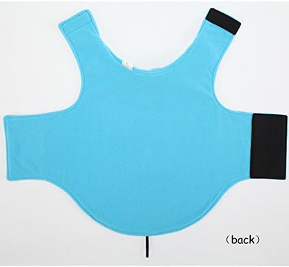 Creation Core Windproof Plush with Sport Vest Dog Clothes Night Reflective Jacket Pet Keep Warm Jacket No Pull No Choke Design Eco-Friendly for Small and Large Big Dog(Blue XL)