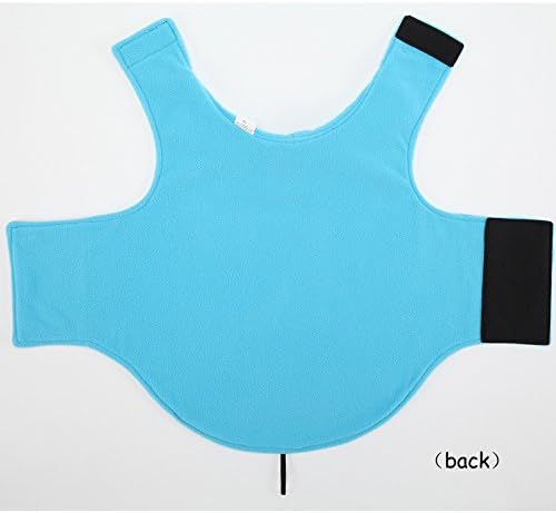 Creation Core Windproof Plush with Sport Vest Dog Clothes Night Reflective Jacket Pet Keep Warm Jacket No Pull No Choke Design Eco-Friendly for Small and Large Big Dog(Blue S)